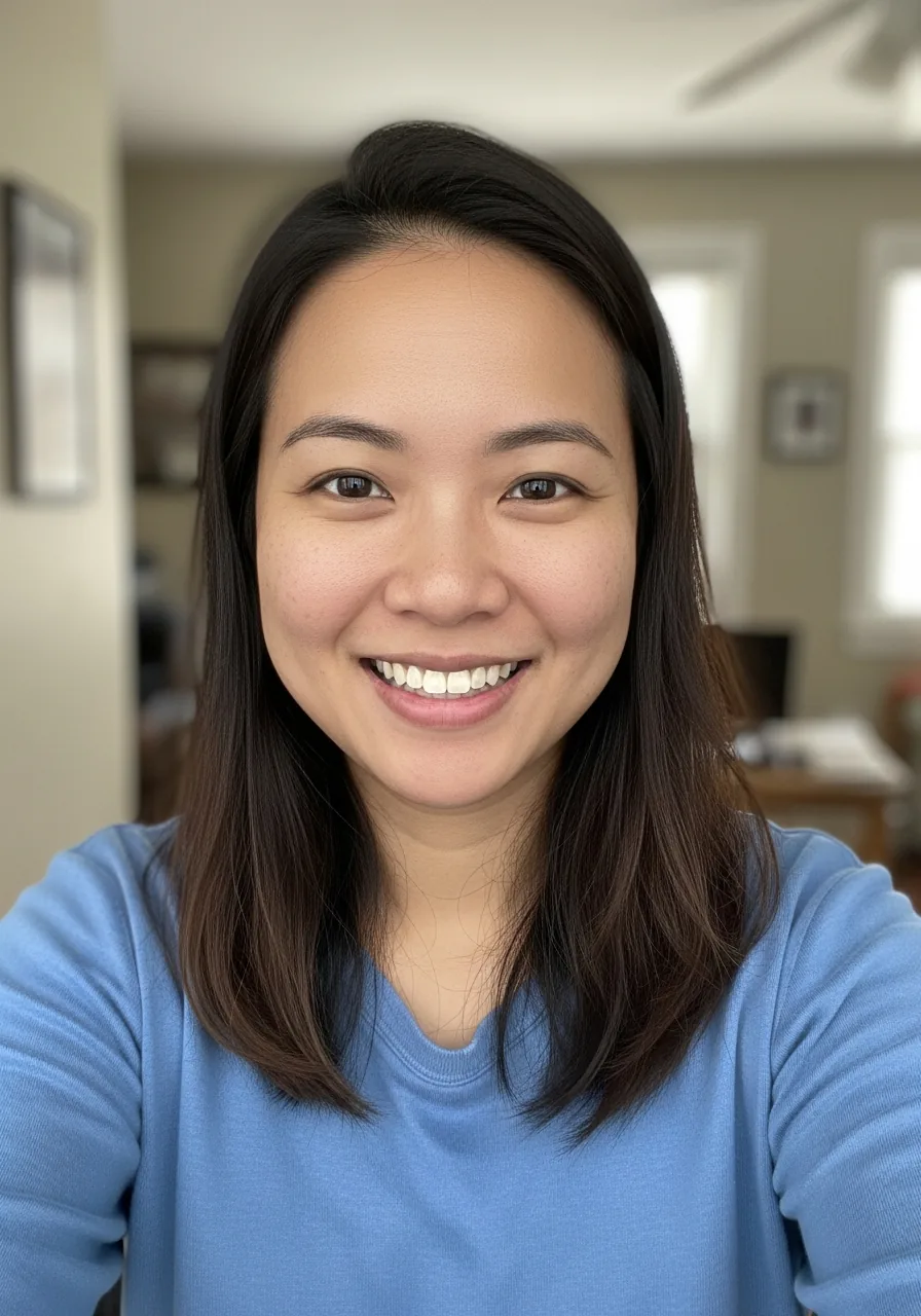 Mei, a Hope4America team member ready to welcome your message